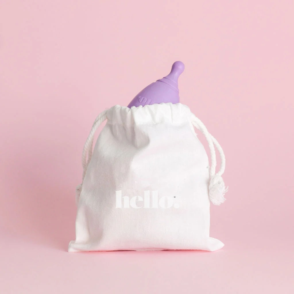 Hello cotton pouch